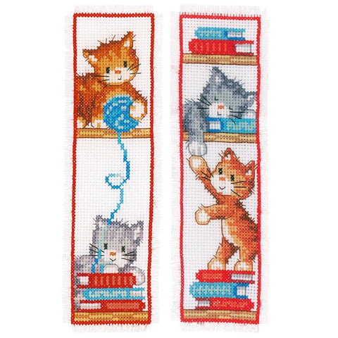 Adoring Eyes Bookmarks Counted Cross Stitch Kit - Needlework Projects,  Tools & Accessories