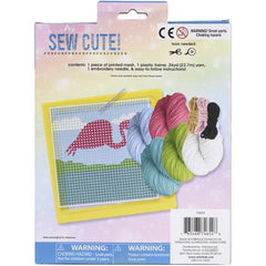 FLAMINGO Colorbok Needlepoint Kit - Kids Art and Craft Activity