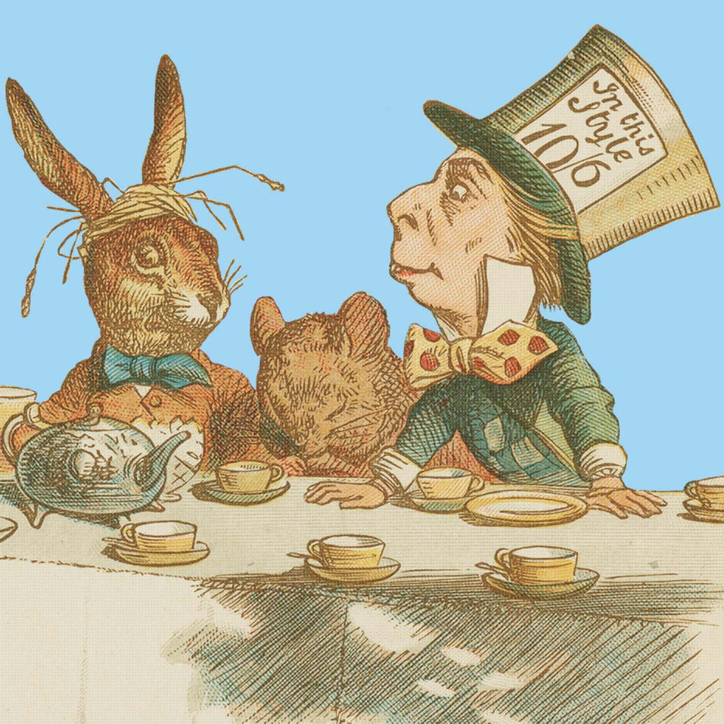 Tenniel's The March Hare and The Mad Hatter from Alice in Wonderland Counted Cross Stitch Chart Pattern