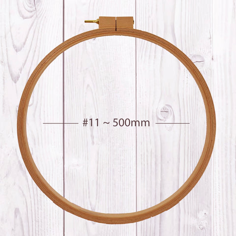Nurge 10 Inch Diameter -1/2 inch (0.63) Beechwood Screwed Embroidery