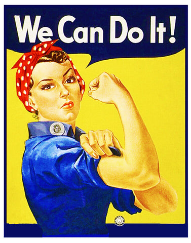 We Can Do It! United States Recruiting Poster Counted Cross Stitch Chart Pattern DIGITAL DOWNLOAD