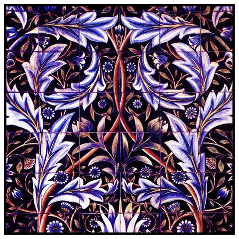 Arts & Crafts William Morris Acanthus Flower Counted Cross Stitch Pattern DIGITAL DOWNLOAD