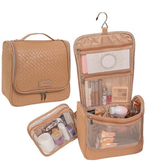 Tan Joan & David Large Woven Hanging Organizer Bag From Magid