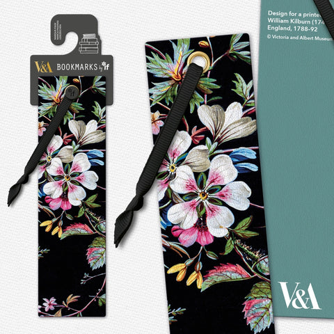 Black Floral V&A Bookmark Bookmark By If USA