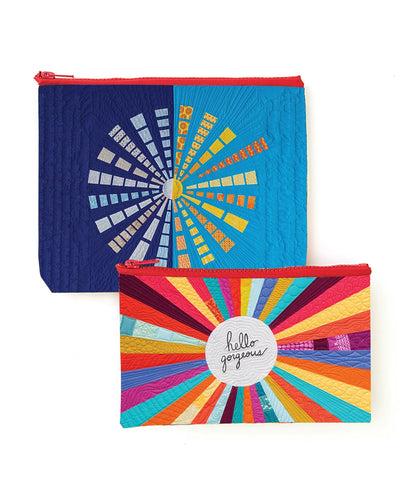 Hello Gorgeous—Eco Pouch Set of 2 Zippered Organizing Bags