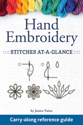 Hand Embroidery Stitches At-A-Glance: Carry-Along Reference Guide (Landauer) Pocket-Size Step-by-Step Illustrated How-To for 30 Favorite Stitches, plus Tips & Techniques and Needle & Thread Charts 4 by Janice Vaine