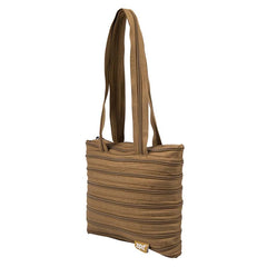 ZIPIT Zipper Small Tote Bag-Khaki