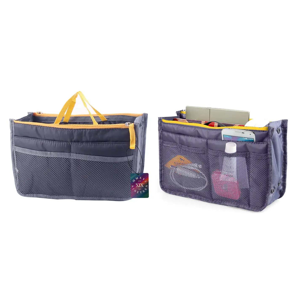 Gray Compartmentalized Insert for Medium Tote- Handbag from The American Gift Company