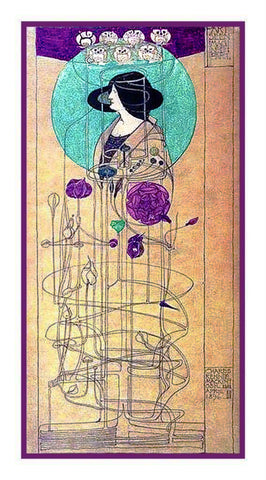 Part Seen Part Imagined Inspired by Charles Rennie Mackintosh Counted Cross Stitch Pattern