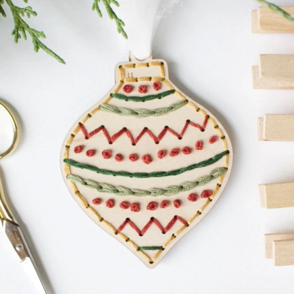 Christmas Ornament Embroidery Kit 