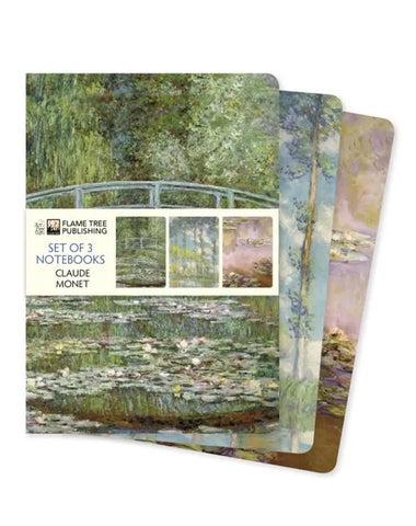 Claude Monet Set of 3 Standard Notebooks