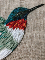 Hummingbird Embroidery Kit By Harvest Goods Co.