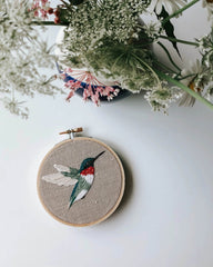 Hummingbird Embroidery Kit By Harvest Goods Co.