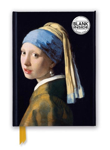 Johannes Vermeer Girl with A Pearl Earring Blank Journal