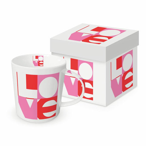 Contemporary Love Graphic Mug in a Gift Box by Dominique Vari from PPD