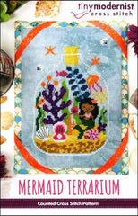 Mermaid Terrarium By The Tiny Modernist Counted Cross Stitch Pattern