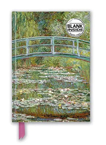 Monet Bridge Over A Pond of Water Lilies Blank Journal