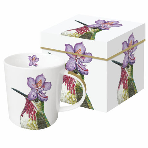 Pat Hummingbird Gift-Boxed Contemporary Mug Designed by Vicki Sawyer from PPD