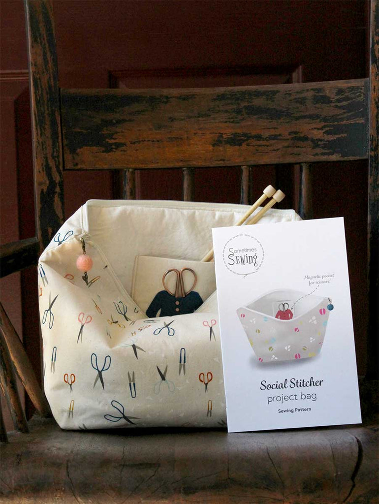 Social Stitcher Project Bag Sewing Pattern From NNK Press