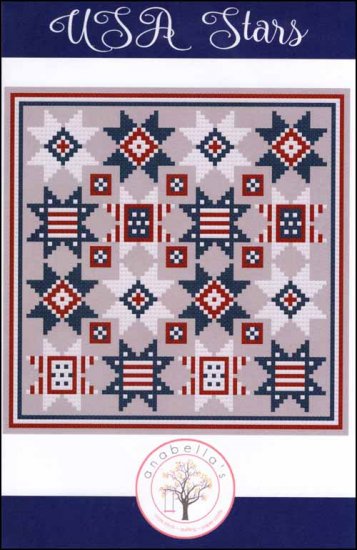 USA STARS Small by Anabella's Quick Stitch Counted Cross Stitch Patterns