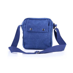 Multifunctional Canvas Sport Crossbody Shoulder from The American Gift Company-Blue