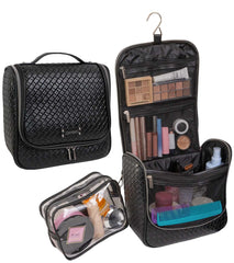 Black Joan & David Large Woven Hanging Organizer Bag From Magid