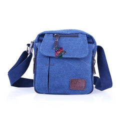 Multifunctional Canvas Sport Crossbody Shoulder from The American Gift Company-Blue