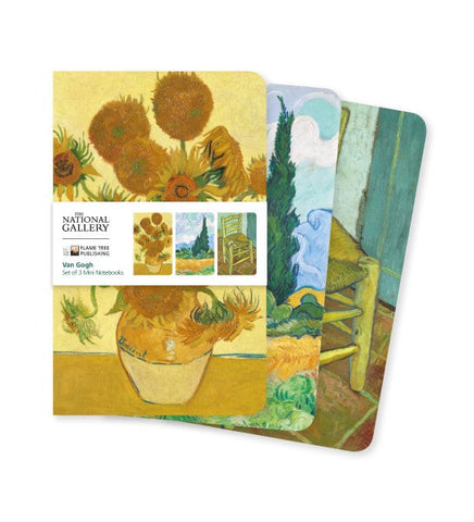 National Gallery Vincent Van Gogh Set of 3 Mini Notebooks