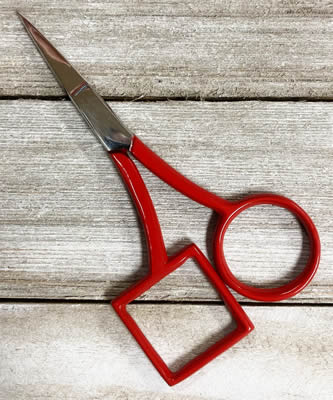 Kelmscott Design's Circle Square Scissors -RED