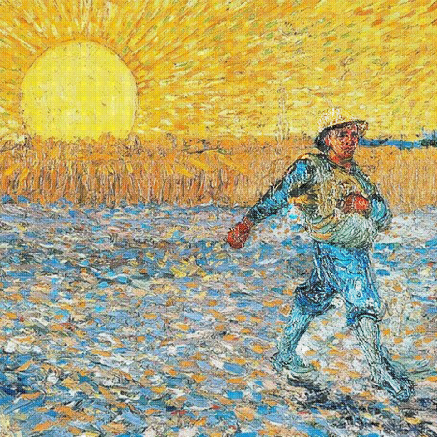 Originals Originals Vincent Van Gogh Seed Sowing Counted Cross 