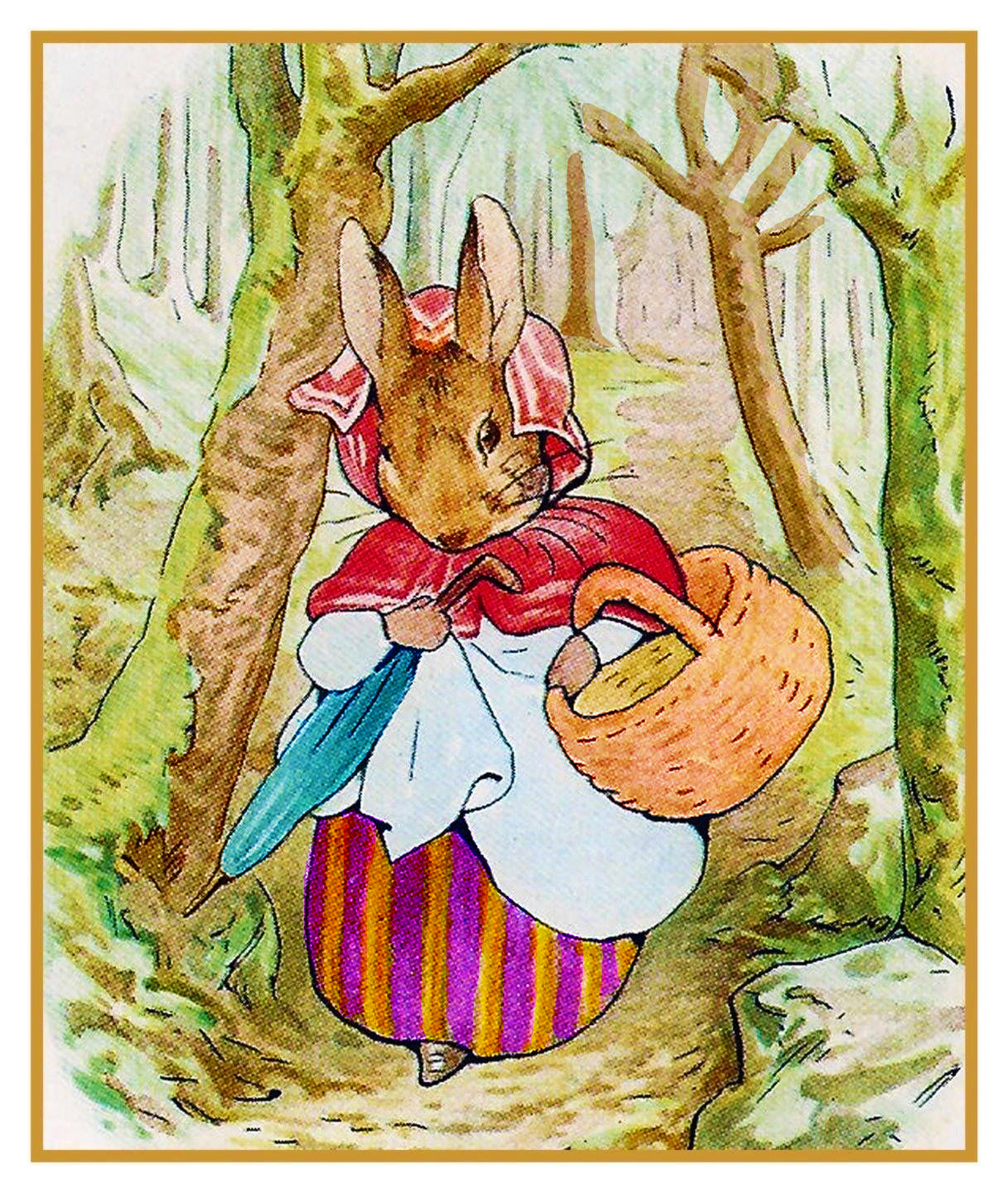 Mrs Rabbit Mounted Limited Edition Print - Beatrix Potter Shop