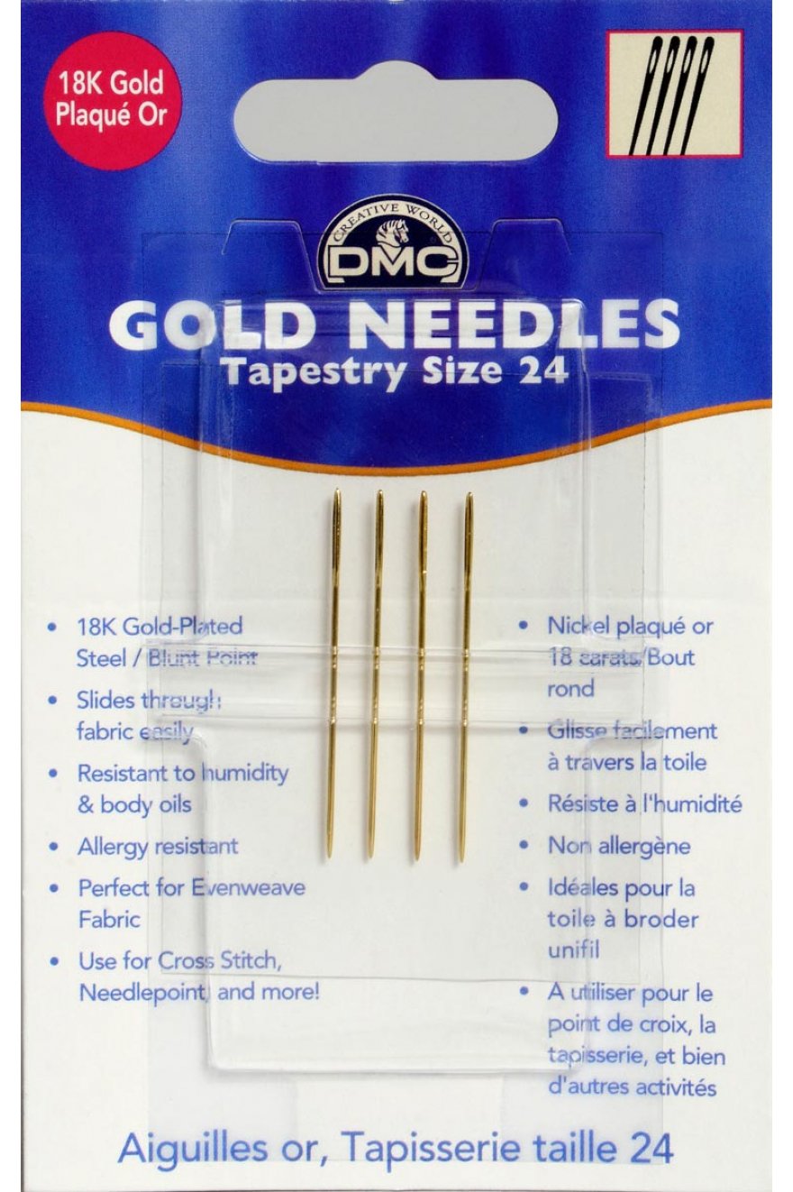 Gold Embroidery Needles, Damaged Card, Size 90/14