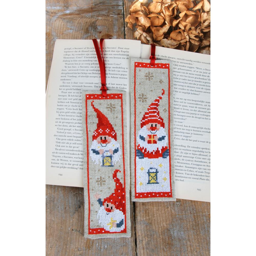 Vervaco Cross Stitch Bookmark Kit Curious Cats Pn-0143915