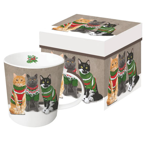 Sweater Cats Gift-boxed Mug by TWO CAN ART (PATTI GAY) from PPD